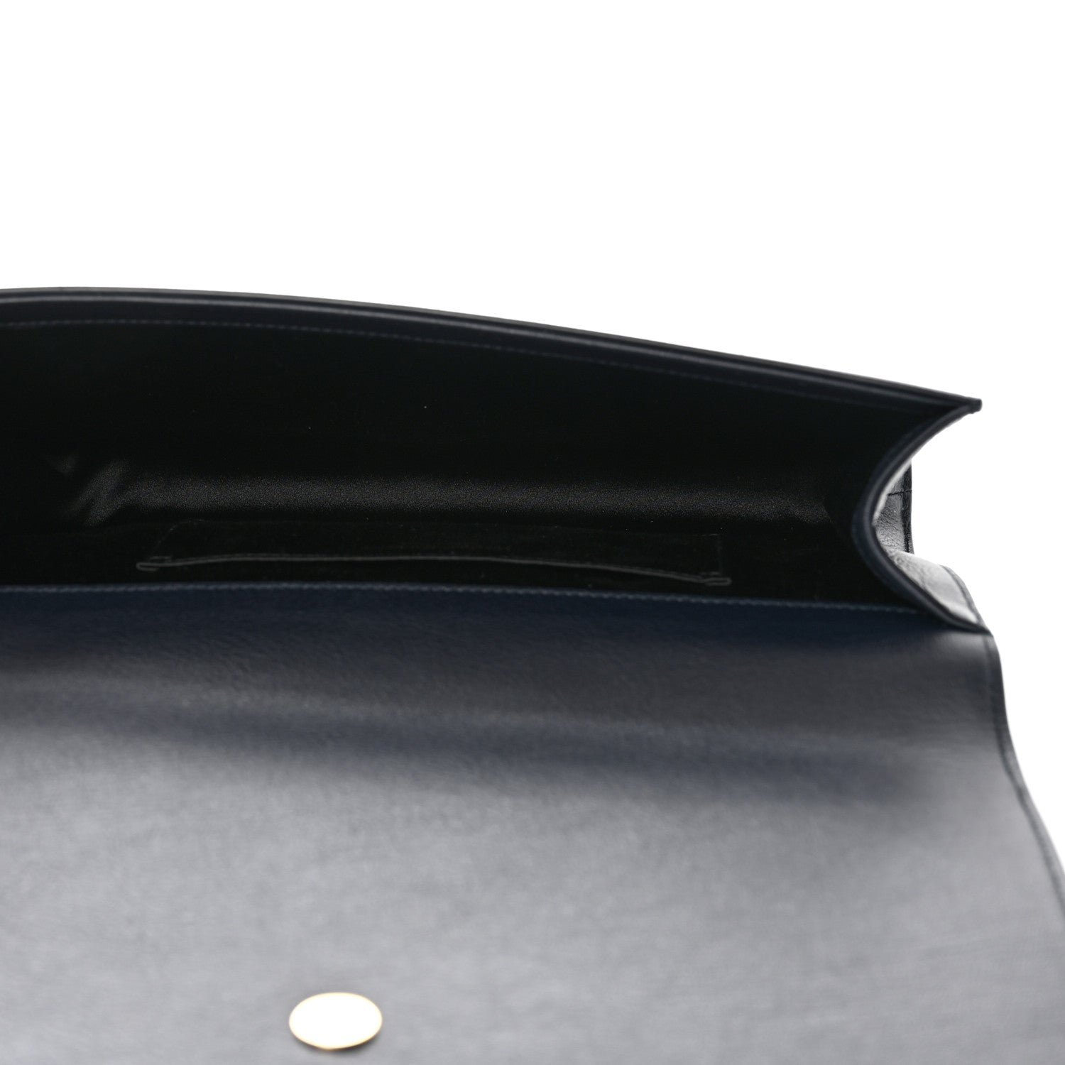 Saint Laurent Calfskin Monogram Large Belle De Jour Clutch Navy 6 of 7
