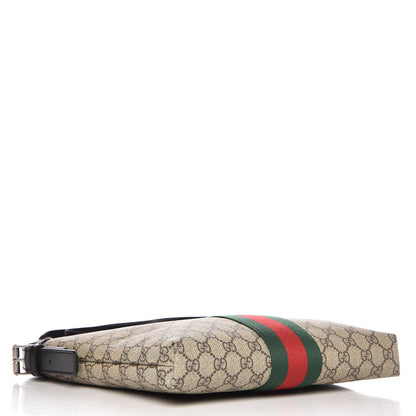 Gucci GG Supreme Monogram Web Messenger Bag Black 4 of 8