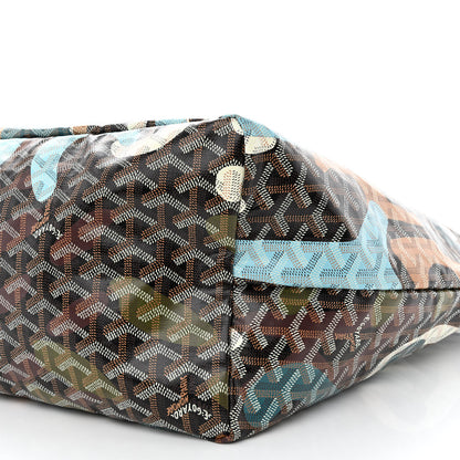 Goyard Goyardine Saint Louis Lettres Camouflage GM Black Blue 12 of 12