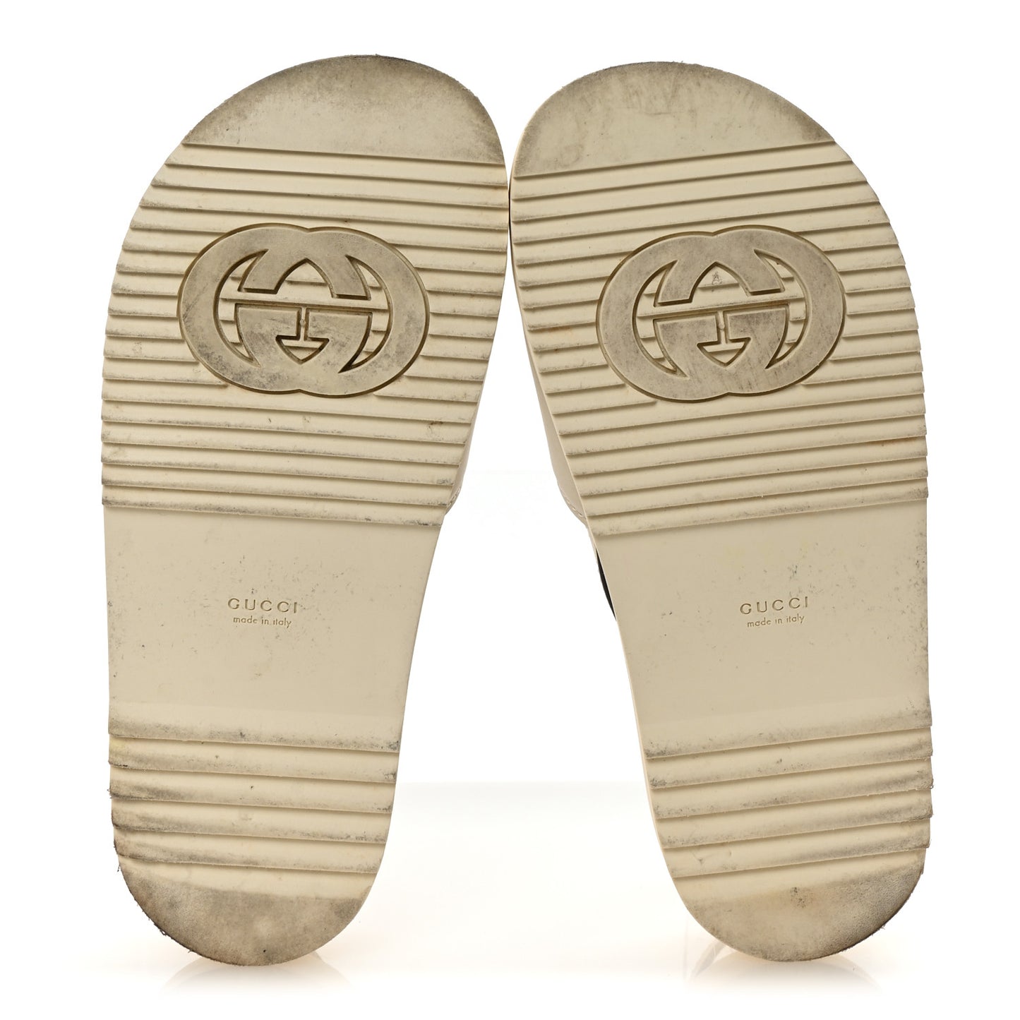 Cosmos Softy Calfskin Interlocking G Slingback Sandals 40 Mystic White