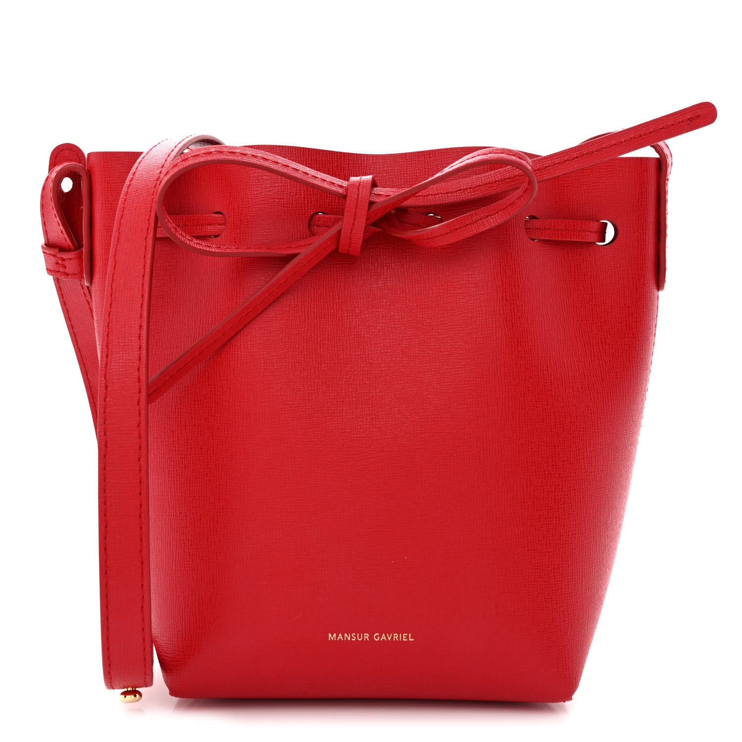 Mansur Gavriel Calfskin Mini Mini Bucket Bag Flamma 1 of 10