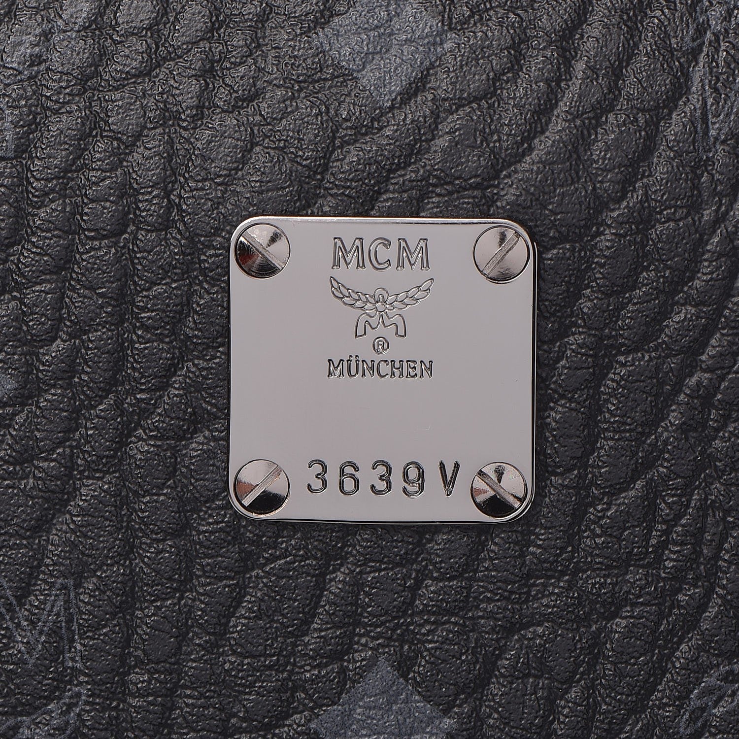 MCM Visetos Medium Side Studs Stark Backpack Black 14 of 15