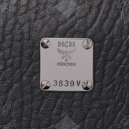 MCM Visetos Medium Side Studs Stark Backpack Black 14 of 15