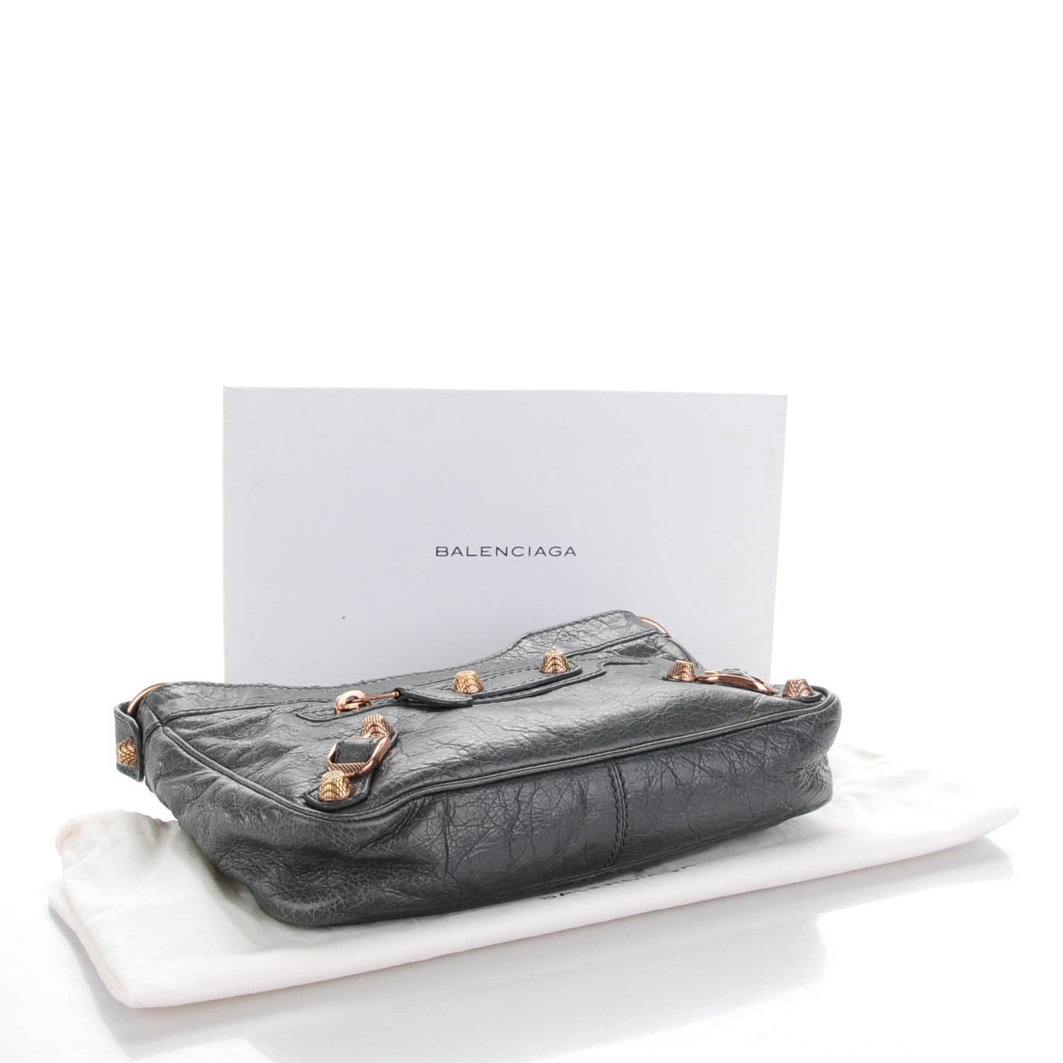 Balenciaga Agneau Giant 12 Rose Gold Hardware Hip Gris Tarmac 4 of 7