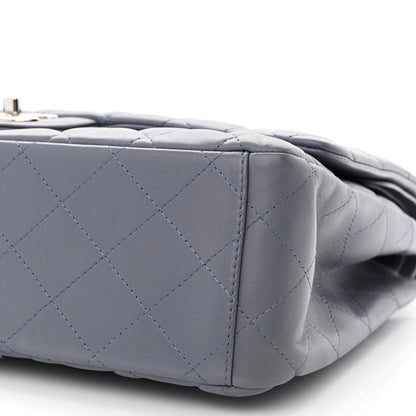 Chanel Lambskin Quilted Maxi Double Flap Light Purple 11 of 14
