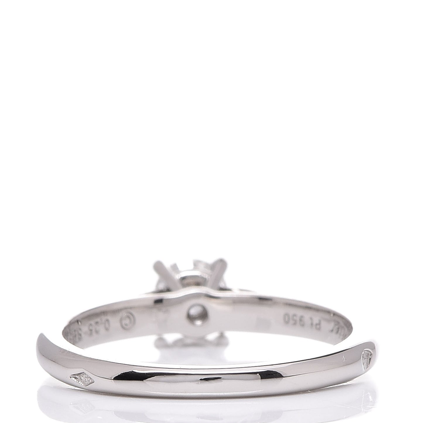 Platinum .25ct Diamond Solitaire Engagement Ring 46 3.75