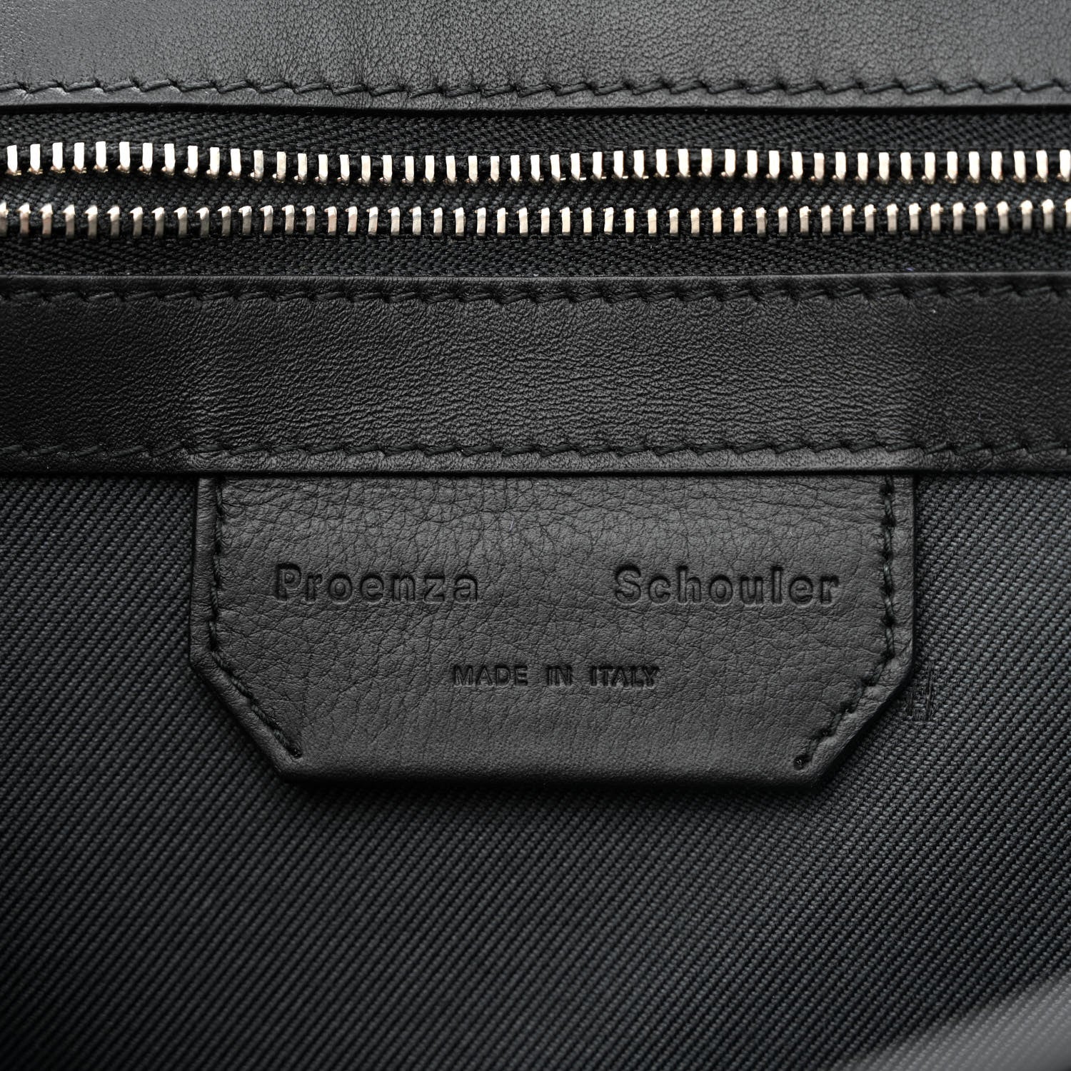 Proenza Schouler Lambskin Medium PS1 Plus Zip Satchel Black 6 of 9