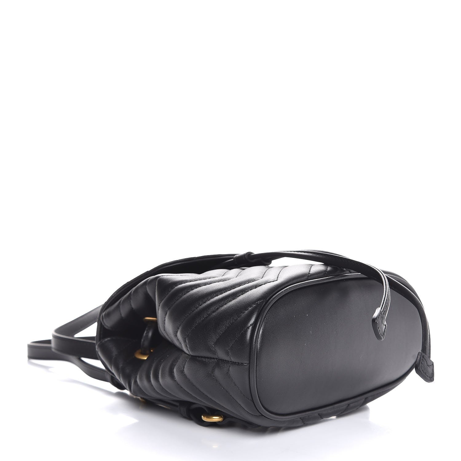 Gucci Calfskin Matelasse GG Marmont Flap Backpack Black 4 of 8
