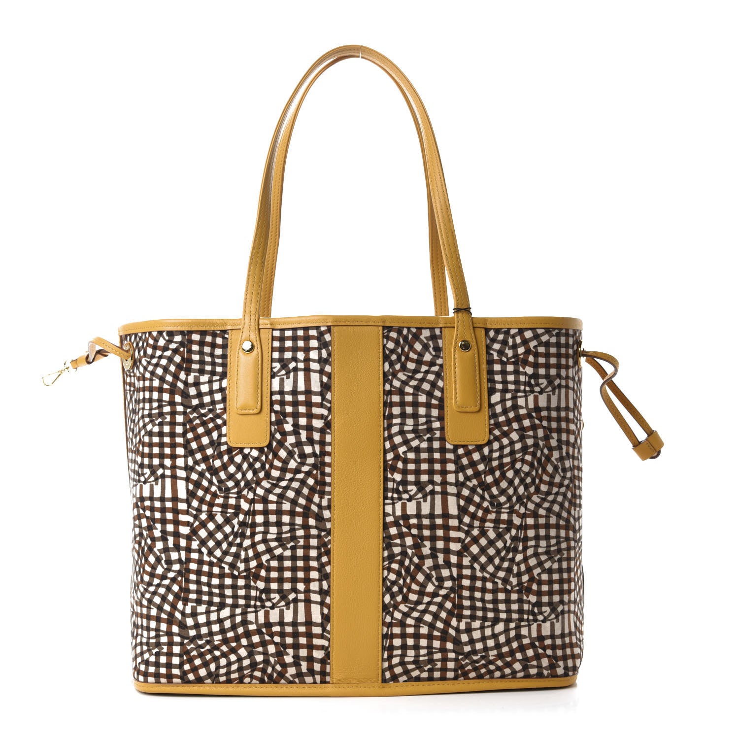 MCM Visetos Medium Liz Reversible Shopper Tote Cognac Yellow 9 of 15