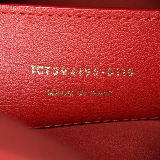 Saint Laurent Calfskin Large Shopping Tote Red 9 of 10
