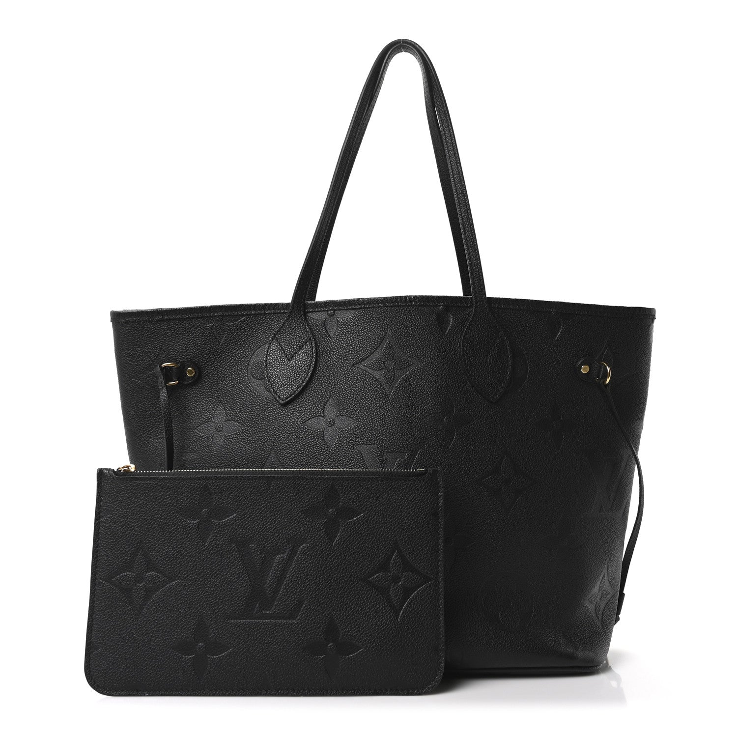 Louis Vuitton Empreinte Monogram Giant Neverfull MM Black 3 of 10