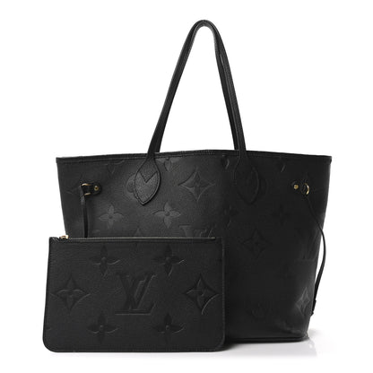 Louis Vuitton Empreinte Monogram Giant Neverfull MM Black 3 of 10