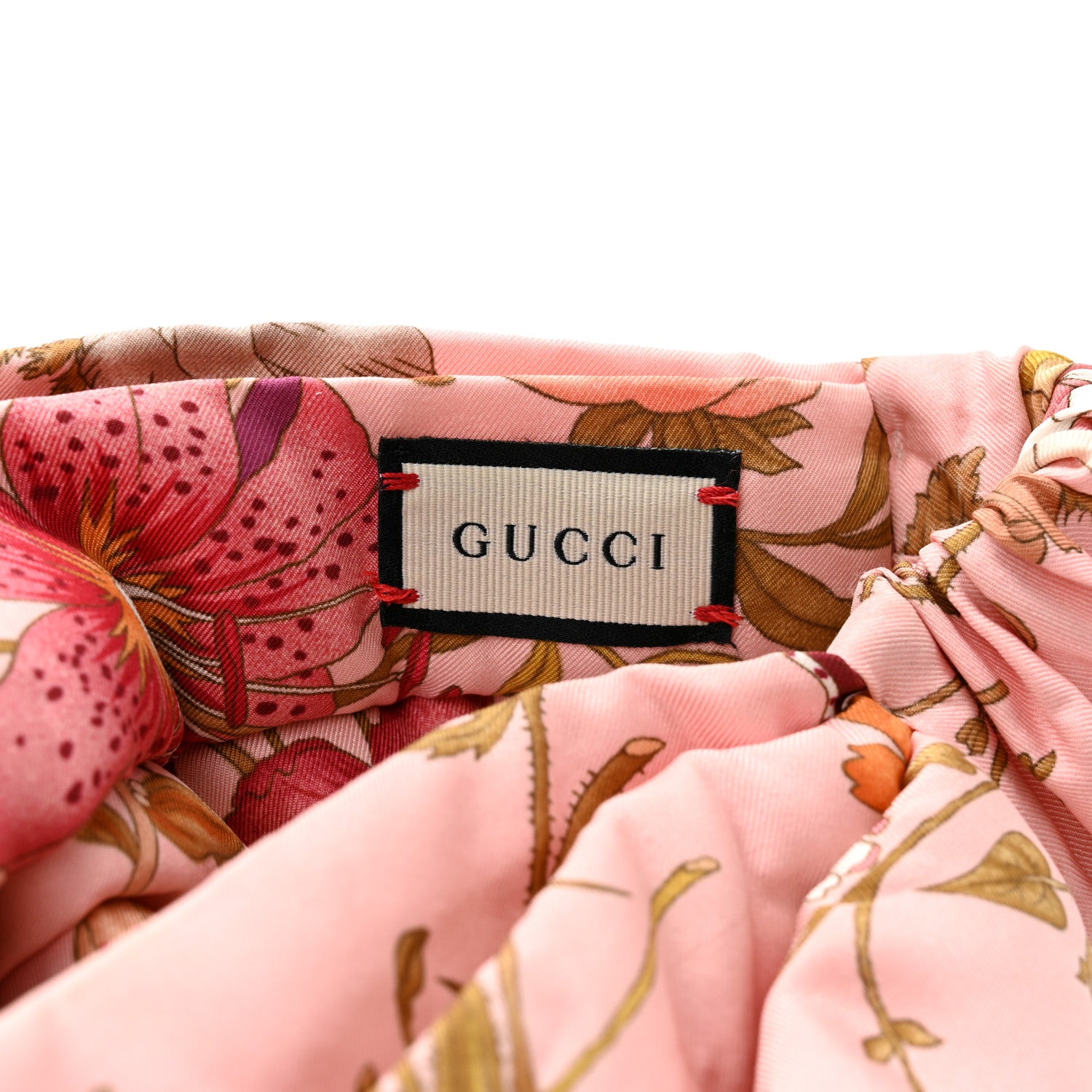 Gucci Silk Floral Print Headband M Multicolor 4 of 7