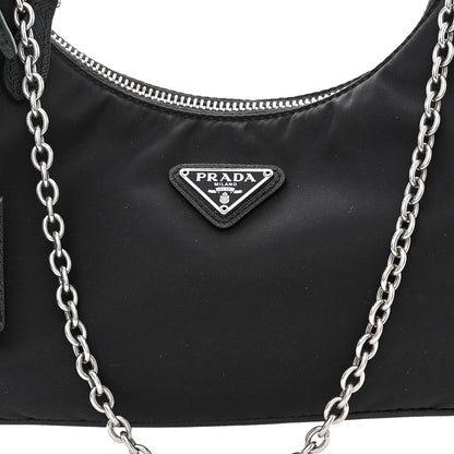 Prada Nylon Re-Edition 2005 Shoulder Bag Black 11 of 16