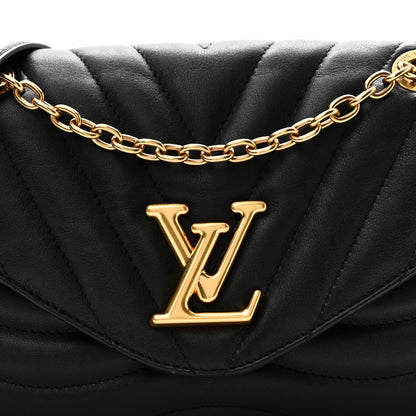 Louis Vuitton Calfskin LV New Wave Chain Bag Black 7 of 9