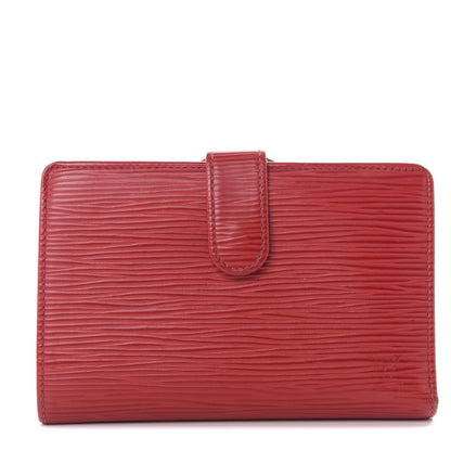Louis Vuitton Epi French Purse Wallet Castillan Red 1 of 8