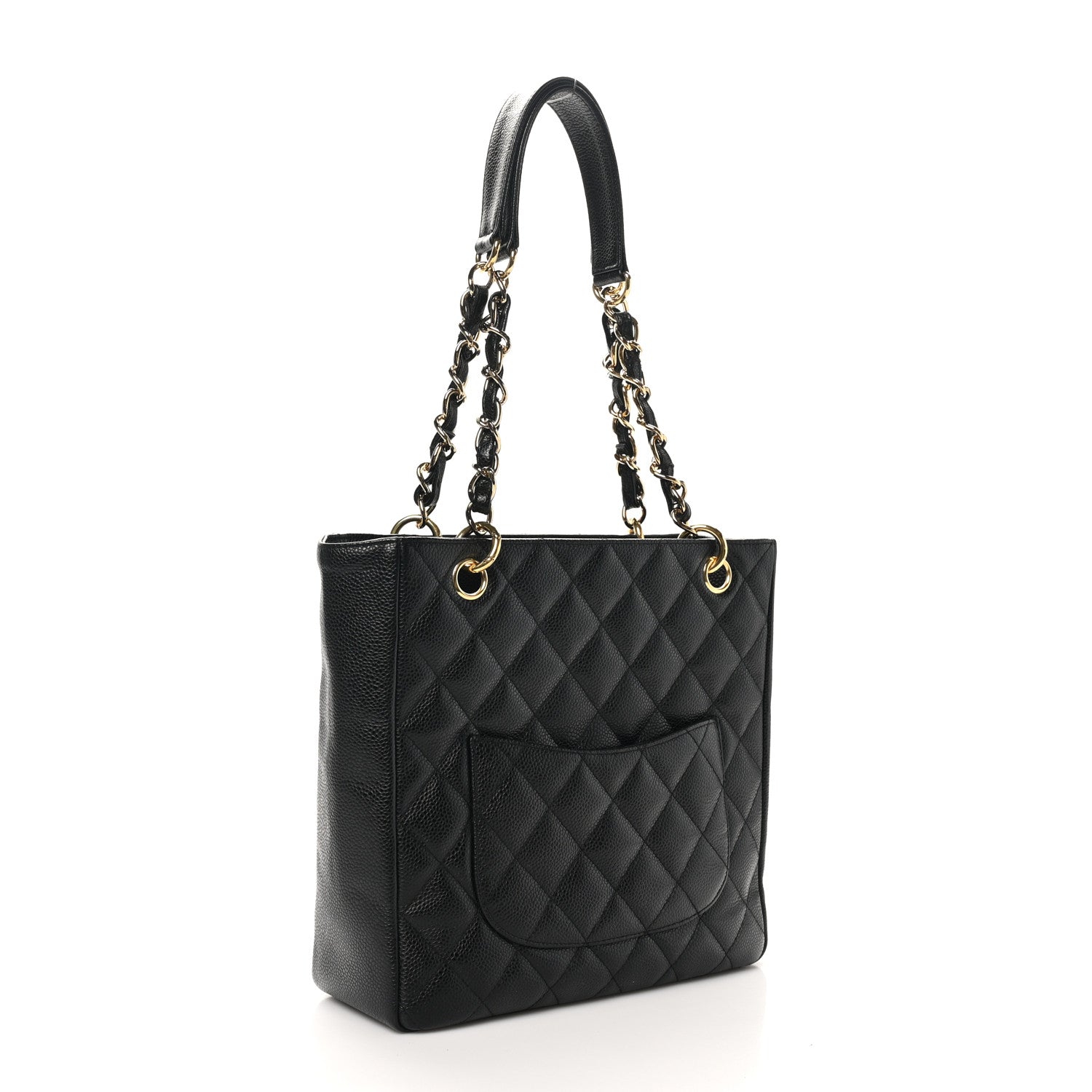 Chanel Caviar Quilted Petit Shopping Tote PST Black 3 of 11