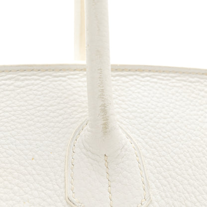 Hermes Taurillon Clemence JPG Birkin 42 White 22 of 27