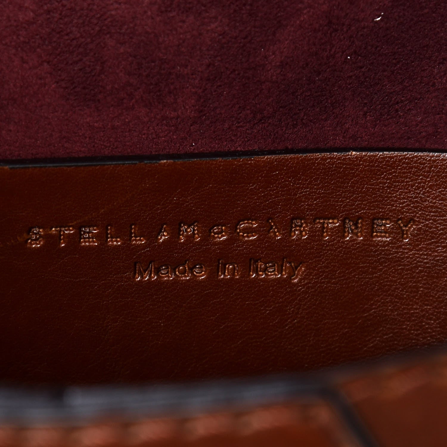 Stella McCartney Eco Alter Nappa Small Popper Shoulder Bag Cognac 9 of 9