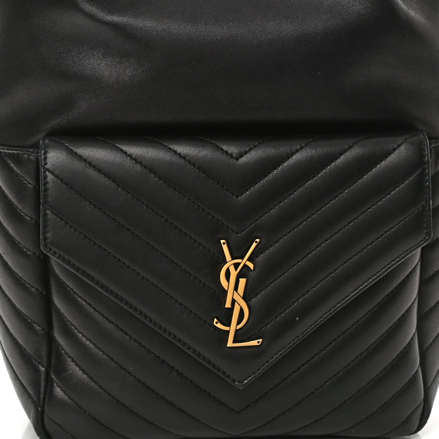 Lambskin Matelasse Monogram Joe Backpack Black