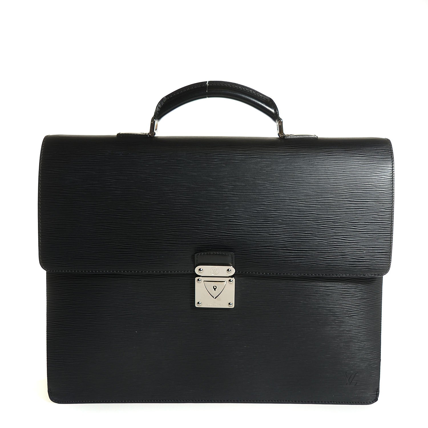 Louis Vuitton Epi Robusto 2 Compartment Briefcase Black 1 of 7