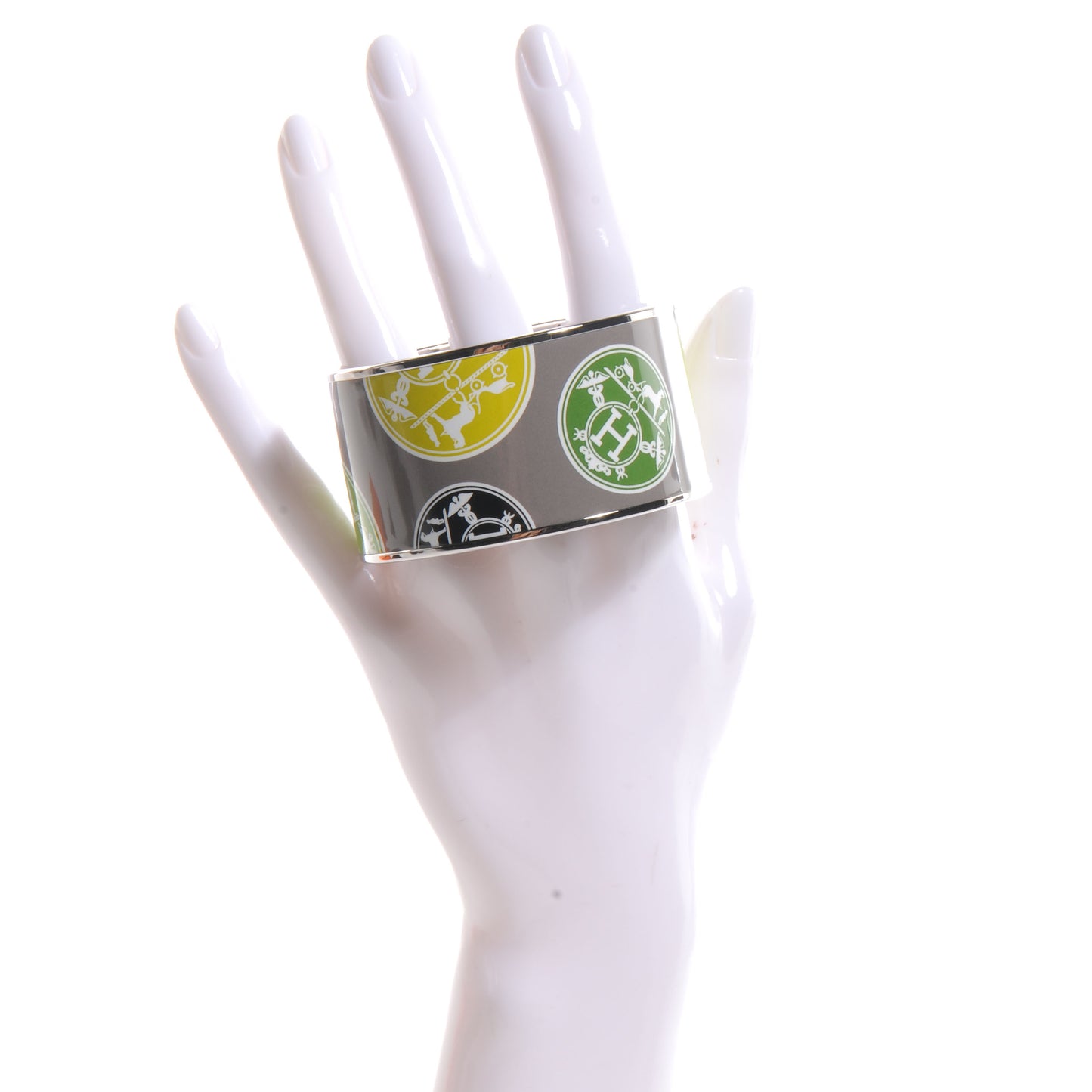 Enamel Printed Ex Libris Extra Wide Bracelet 70