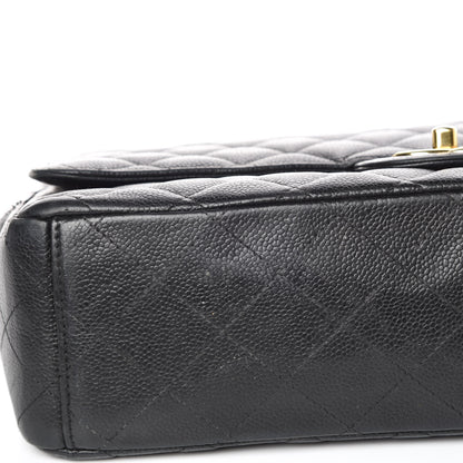 Chanel Caviar Quilted Maxi Double Flap Black 10 of 19