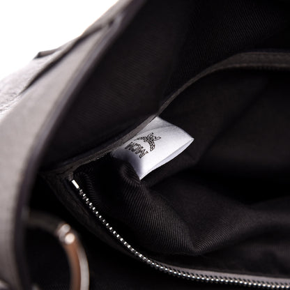 MCM Calfskin Ottomar Monogram Large Klara Hobo Dove 7 of 13