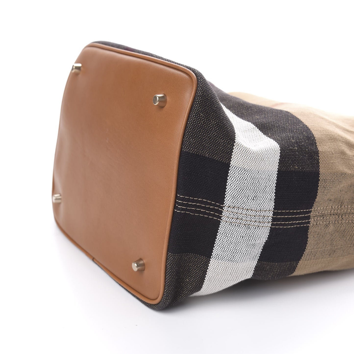 Canvas Mega Check Medium Ashby Hobo Saddle Brown