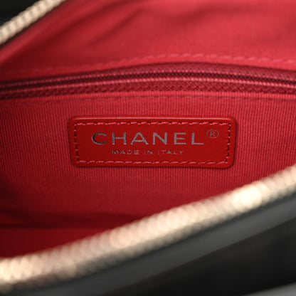 Chanel Aged Calfskin Quilted Small Gabrielle Hobo Black 6 of 11