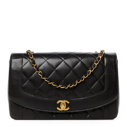 Chanel Lambskin Quilted Medium Single Flap Black 1 of 11