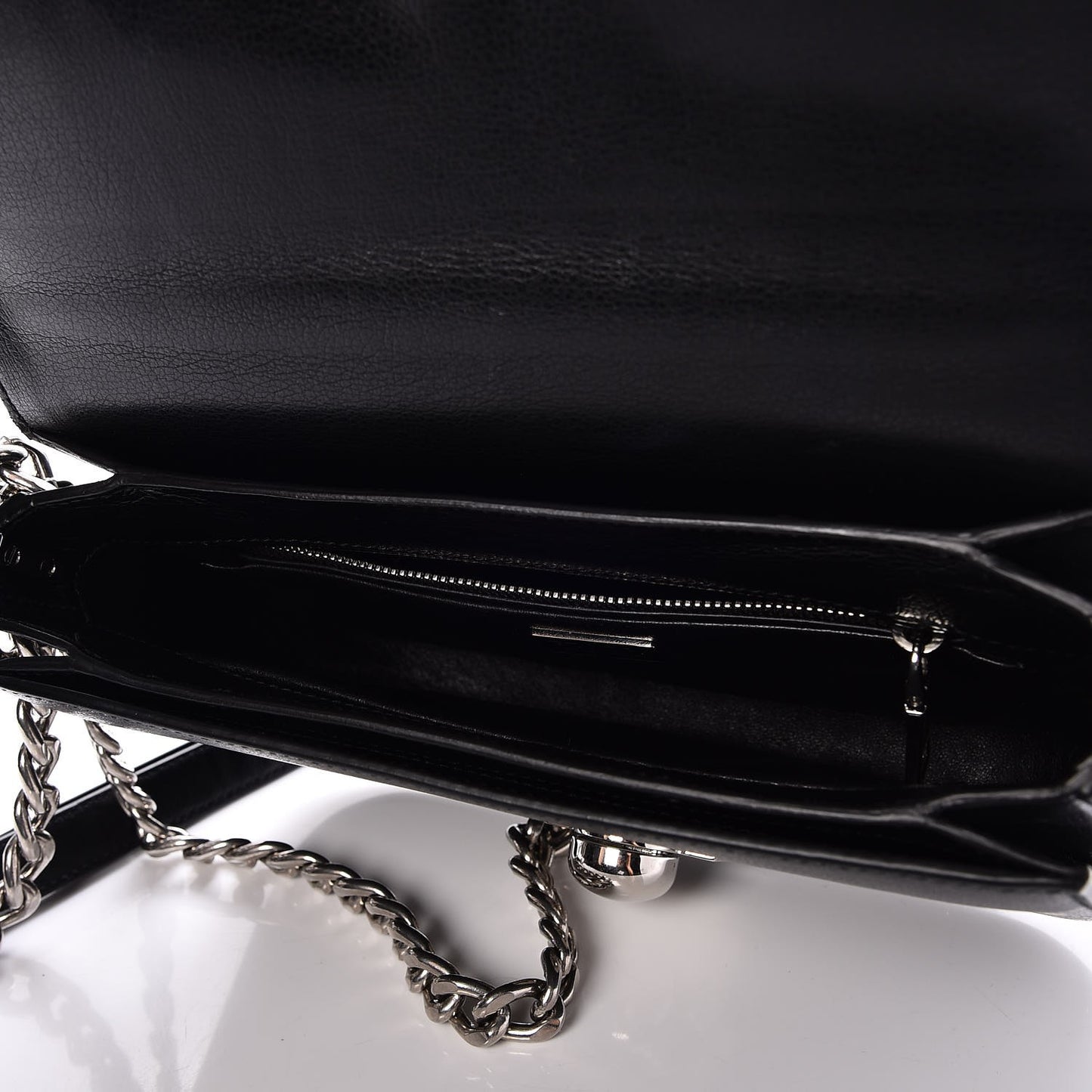 Glace Calfskin Arcade Crossbody Bag Black