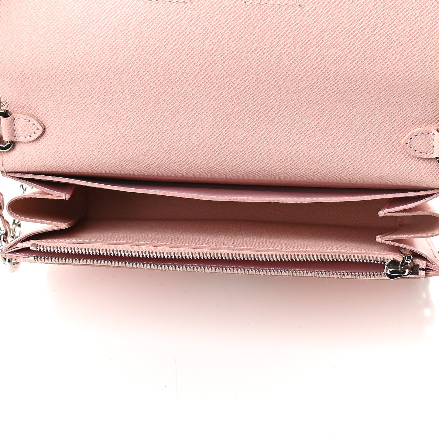 Epi Twist Chain Wallet Rose Ballerine