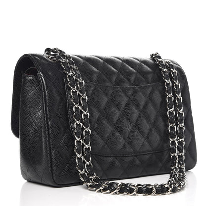 Chanel Caviar Quilted Jumbo Double Flap Black 4 of 9
