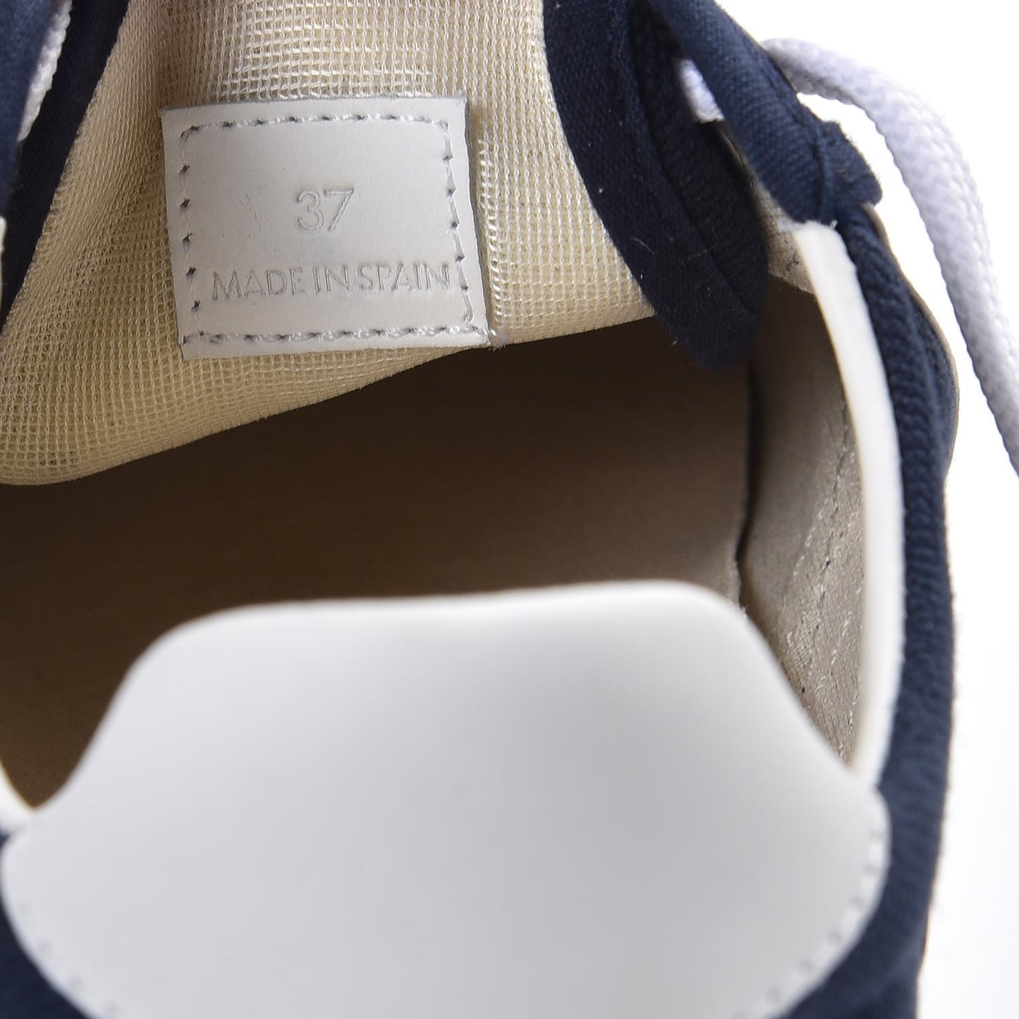 Canvas Plimsole Sneakers 37 Navy White