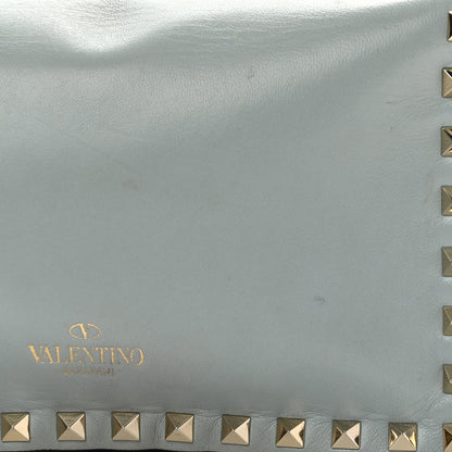 Valentino Garavani Nappa Small Rockstud Wristlet Clutch Pastel Grey 10 of 10