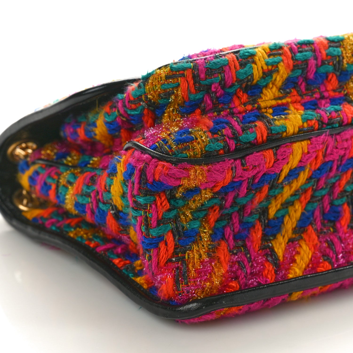 Saint Laurent Tweed Calfskin Matelasse Monogram Medium Niki Chain Satchel Multicolor 9 of 10