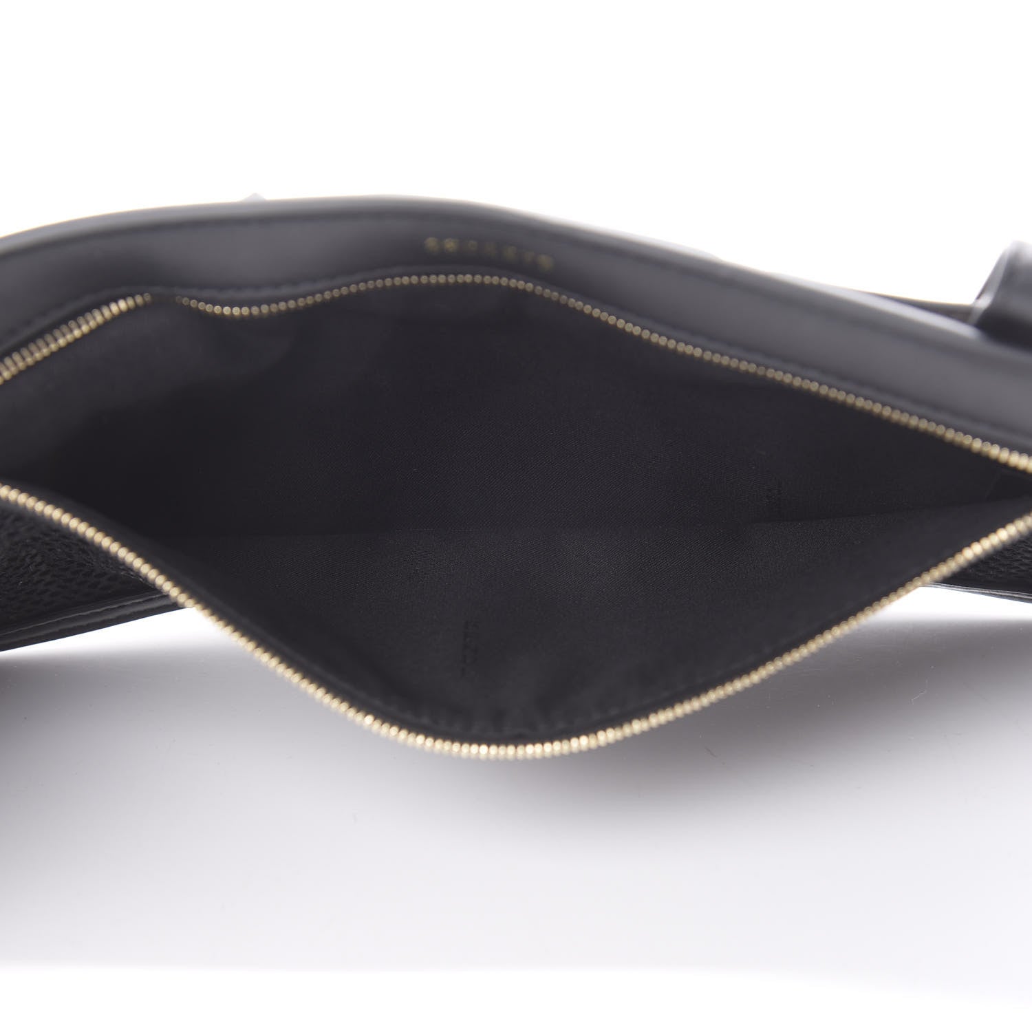 Fendi Vitello Grace Matte 3 Pocket Belt Pouch Black 4 of 9