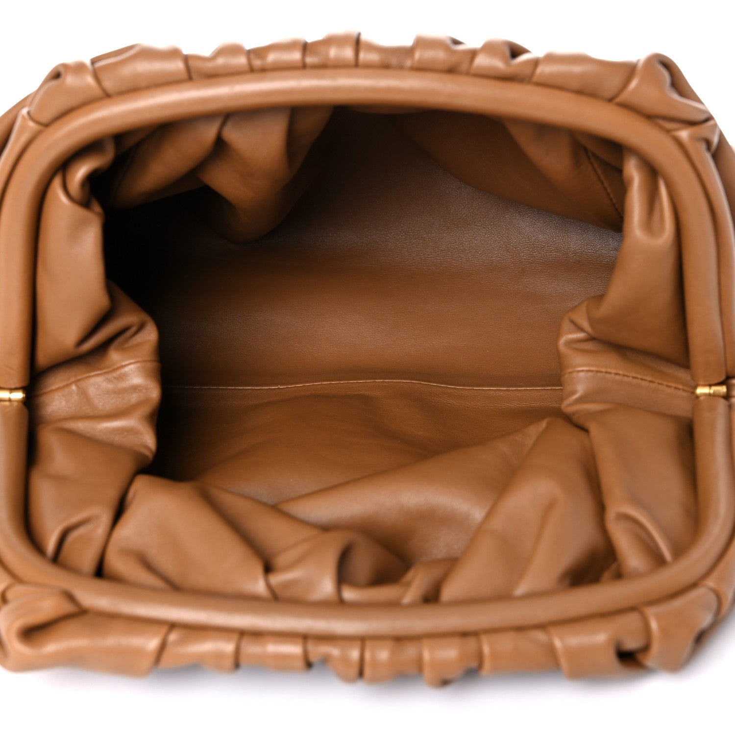 Bottega Veneta Smooth Butter Calf The Pouch Oversized Clutch Cammello 5 of 8