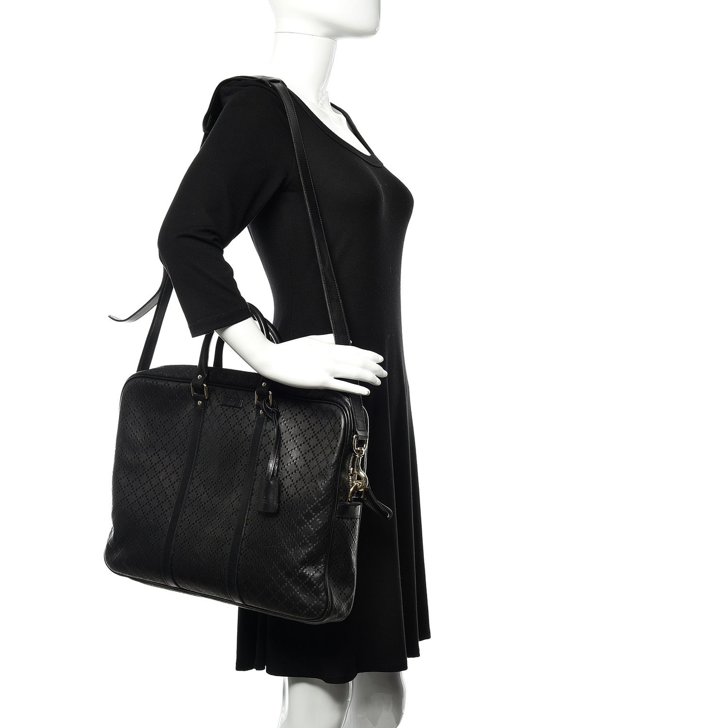 Diamante Signature Briefcase Black