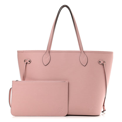 Louis Vuitton Epi Neverfull MM Rose Ballerine 1 of 10
