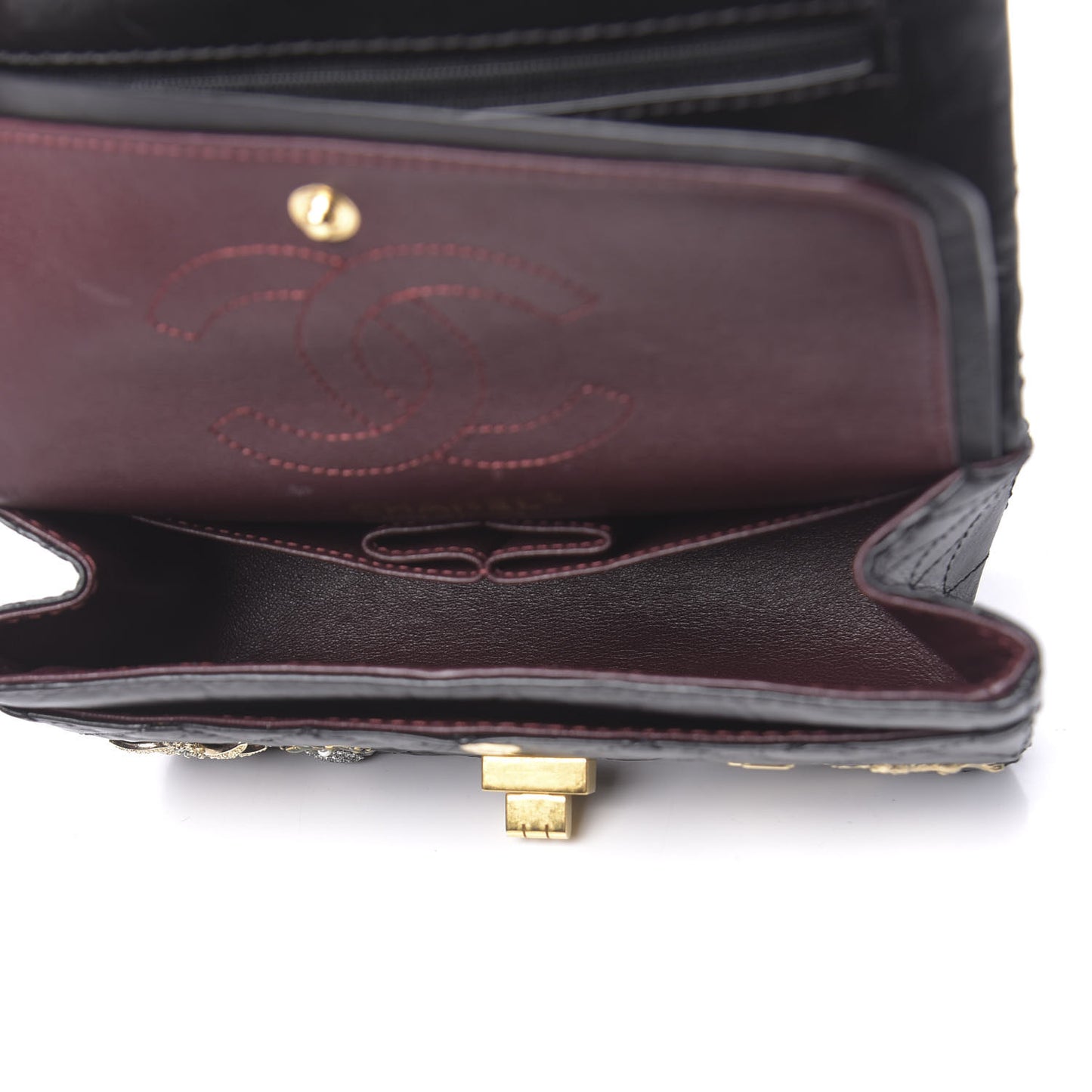 Aged Calfskin Lucky Charms 2.55 Reissue 224 Flap Black