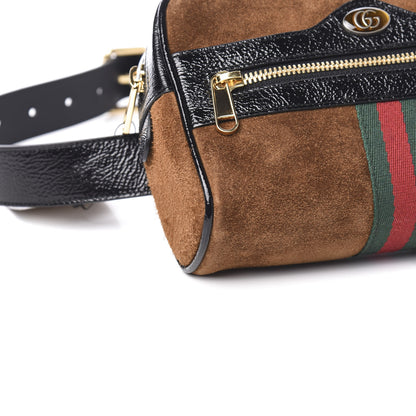 Gucci Suede Small Ophidia Belt Bag 85 34 Brown 7 of 8