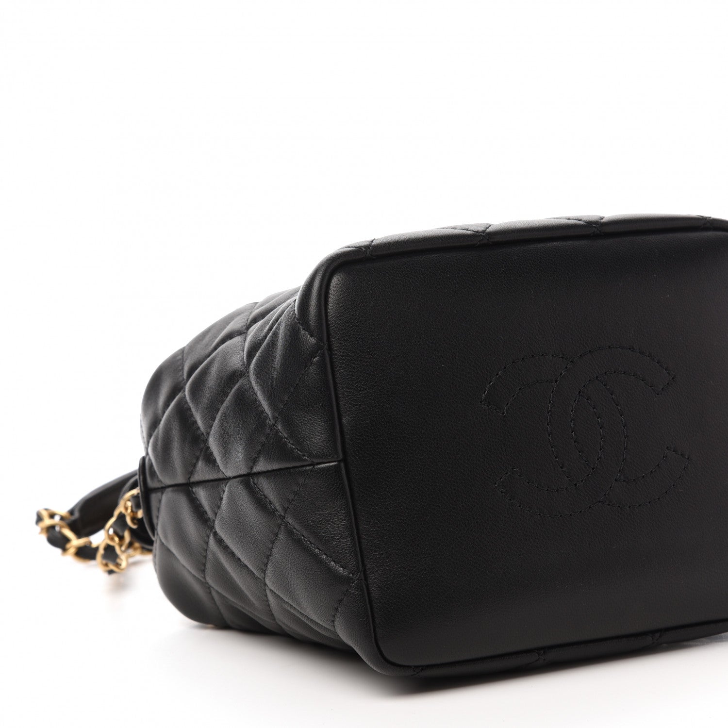 Chanel Lambskin Quilted Small Perfect Meeting Hobo Black 6 of 10