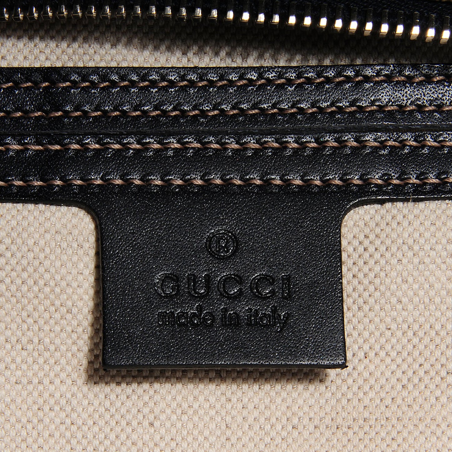 GG Plus Monogram Medium Briefcase Brown
