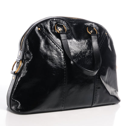 Saint Laurent Patent Oversized Muse Black 3 of 9