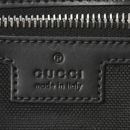 Gucci GG Supreme Monogram Appia Calfskin Web Crossbody Bag Black Grey 6 of 10