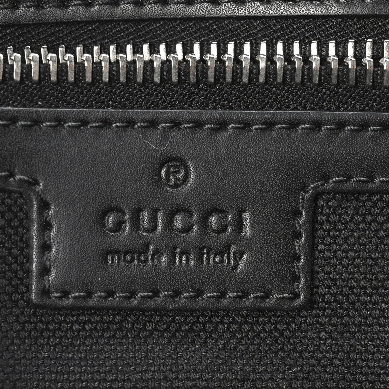 Gucci GG Supreme Monogram Appia Calfskin Web Crossbody Bag Black Grey 6 of 10