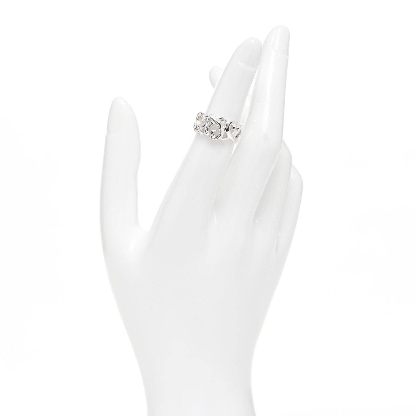 Sterling Silver Paloma Picasso Loving Heart Band Ring 48 4.5