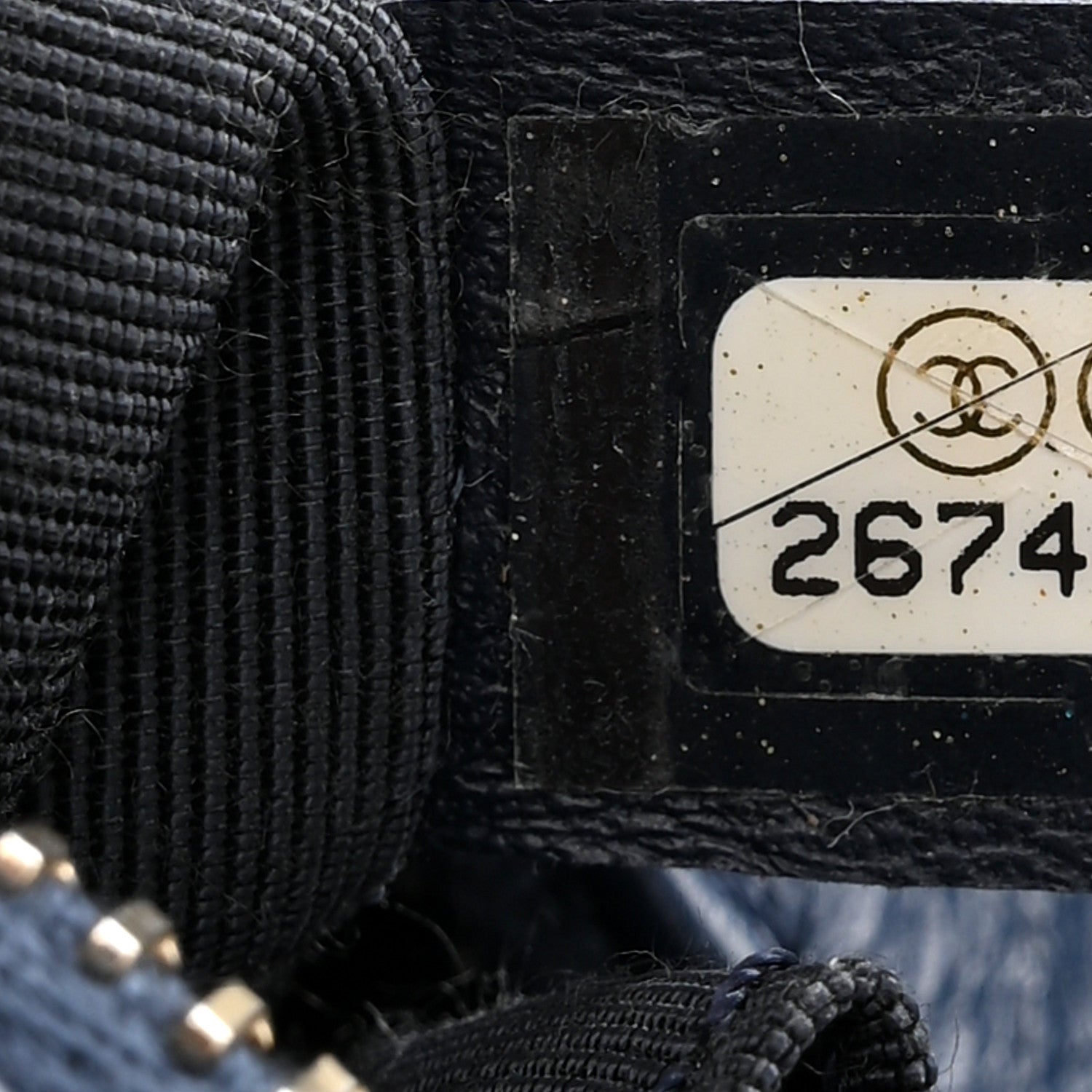 Chanel Aged Calfskin Quilted Small Gabrielle Hobo Navy 7 of 12